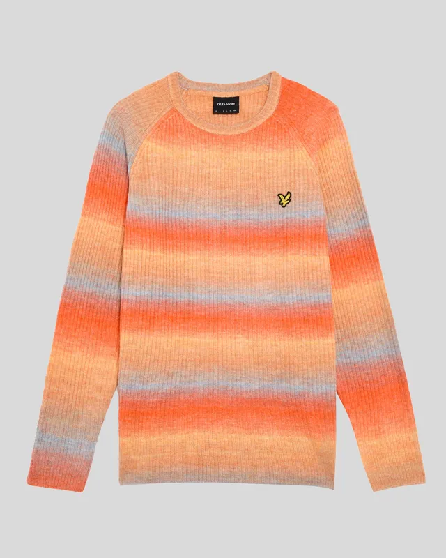 Ribbed Ombre Effect Jumper sold by Lyle & Scott