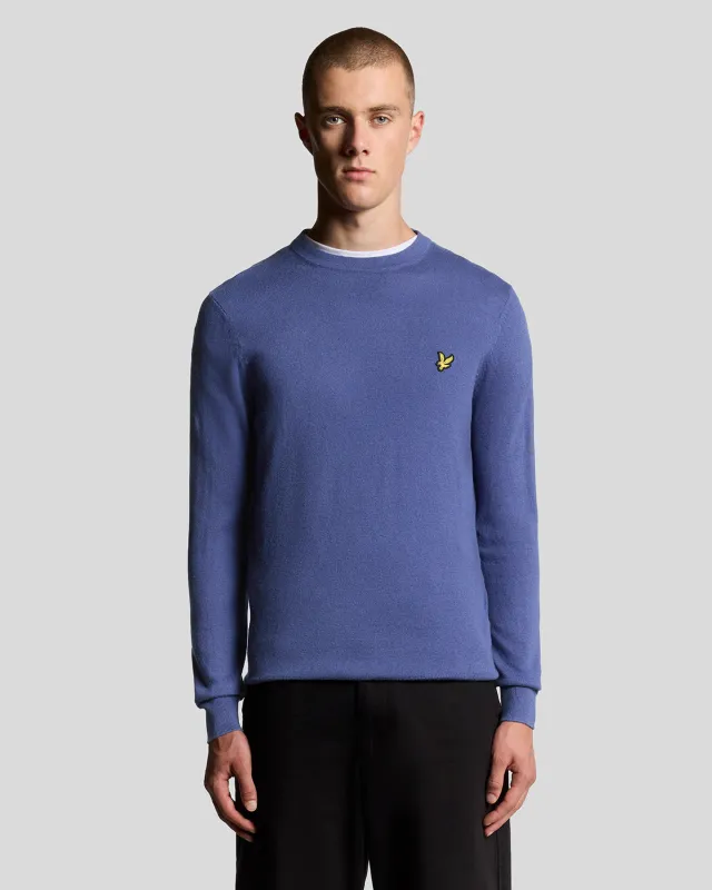 Cotton Merino Crew Neck Jumper sold by Lyle & Scott