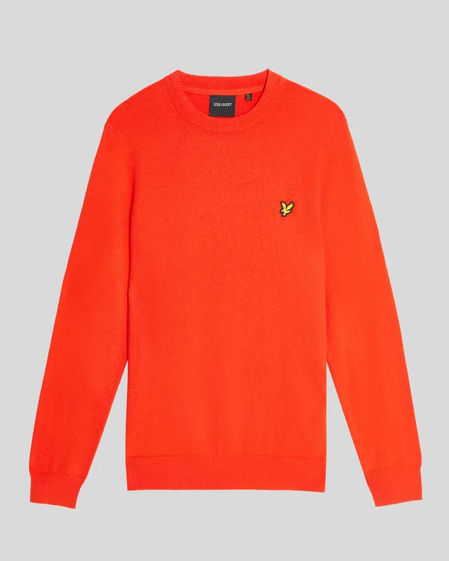 Cotton Merino Crew Neck Jumper sold by Lyle & Scott product image thumbnail 5