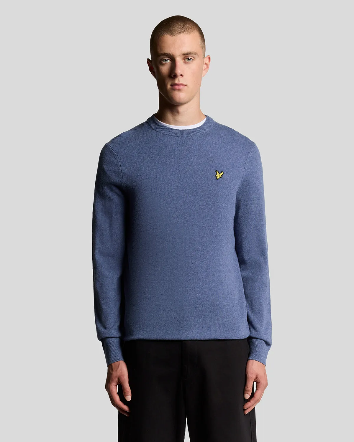 Lambswool Blend Crew Neck Jumper sold by Lyle & Scott