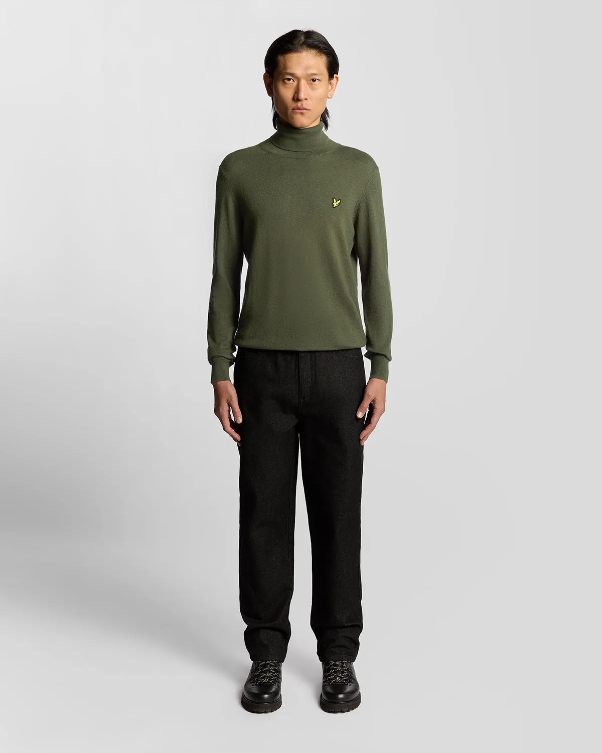 Cotton Merino Turtleneck Jumper sold by Lyle & Scott product image thumbnail 2