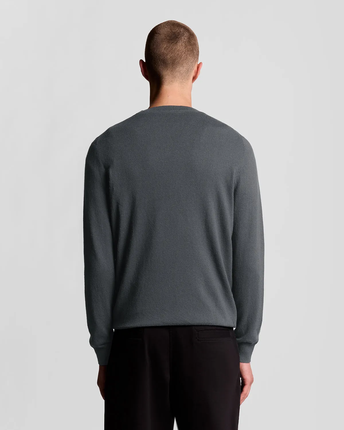 Cotton Merino Crew Neck Jumper sold by Lyle & Scott product image thumbnail 4