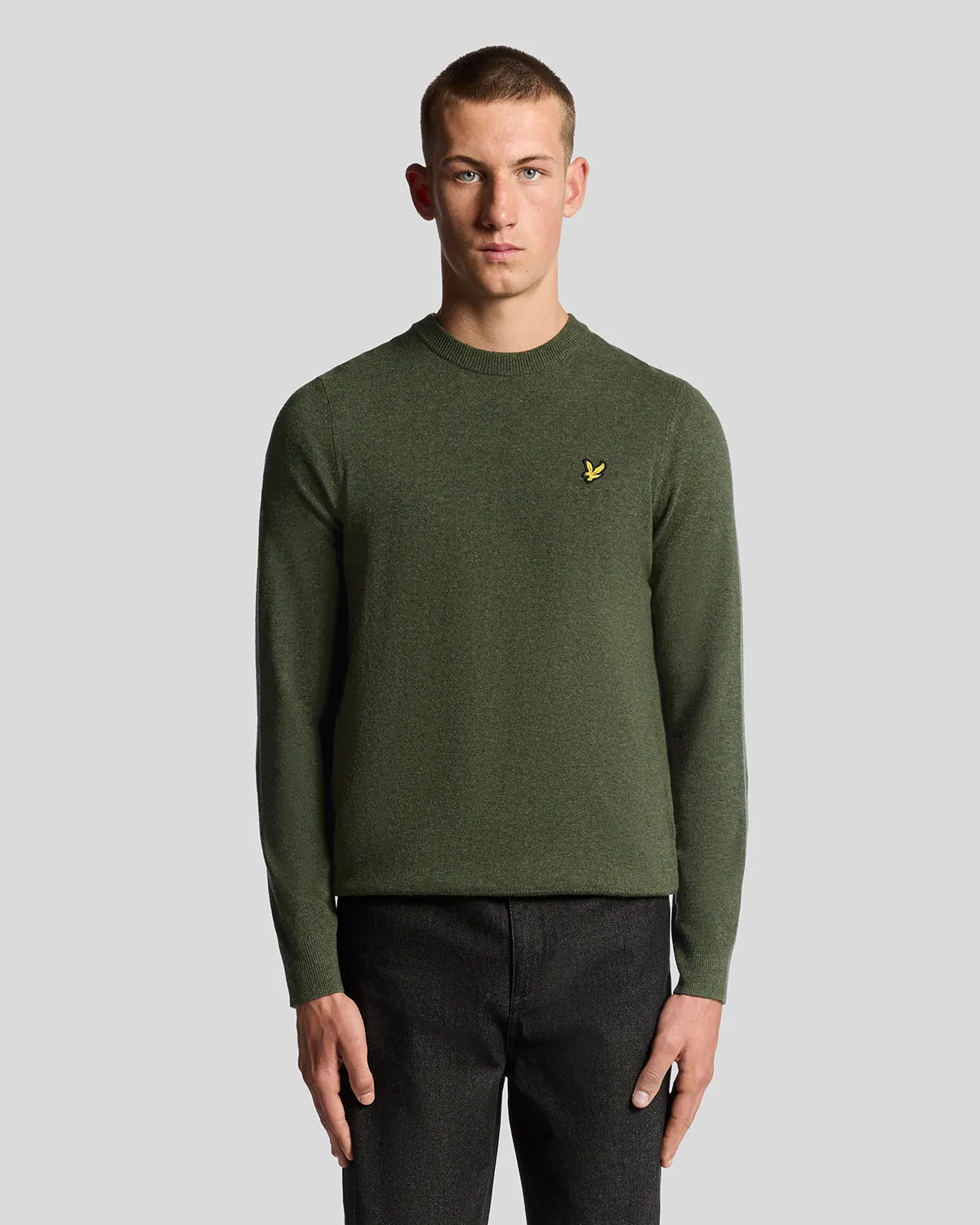 Lambswool Blend Crew Neck Jumper sold by Lyle & Scott