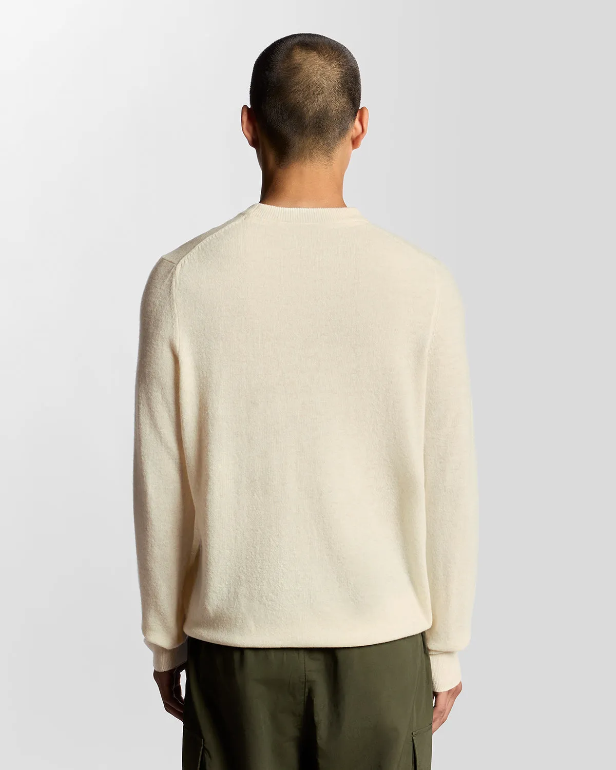 Lambswool Blend Crew Neck Jumper sold by Lyle & Scott product image thumbnail 4