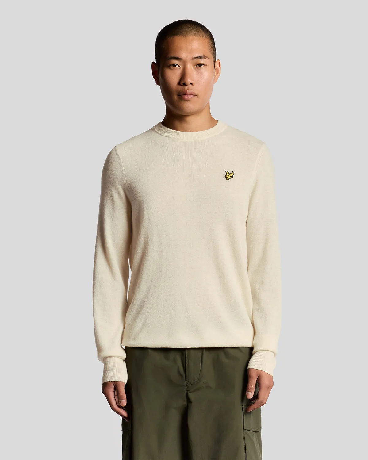 Lambswool Blend Crew Neck Jumper sold by Lyle & Scott