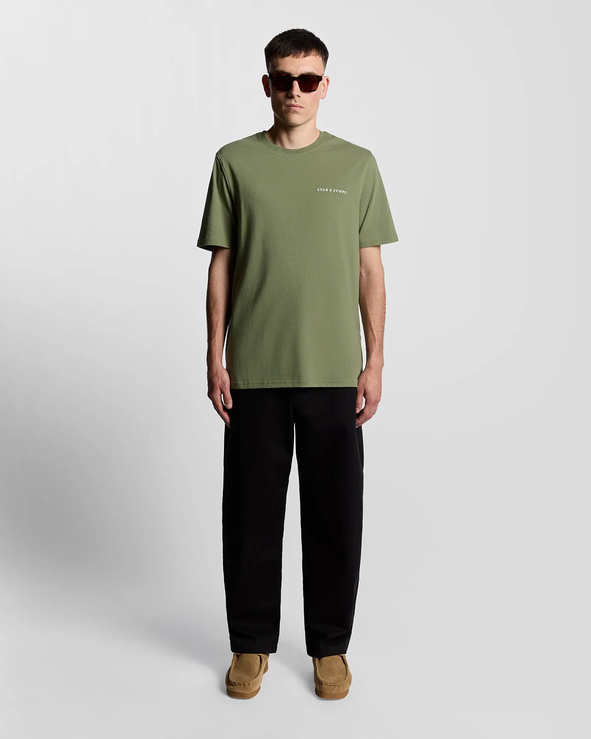 Script Logo Cotton Crew Neck T-Shirt sold by Lyle & Scott product image thumbnail 2