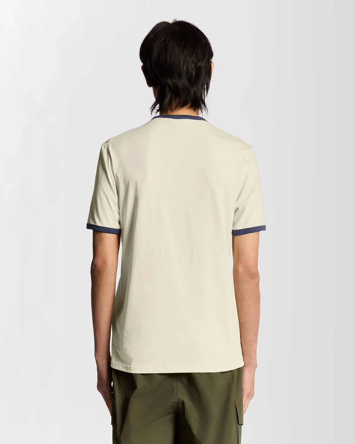 Ringer Cotton Crew Neck T-Shirt sold by Lyle & Scott product image thumbnail 4