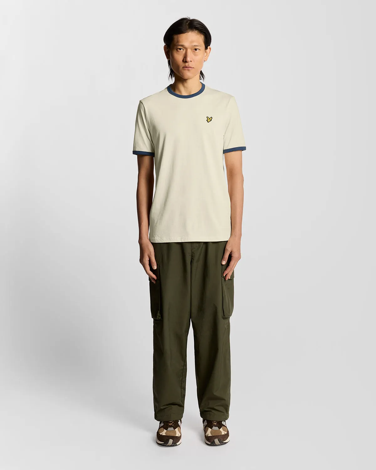 Ringer Cotton Crew Neck T-Shirt sold by Lyle & Scott product image thumbnail 2
