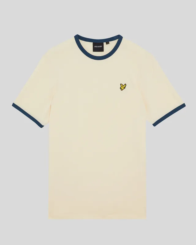 Ringer Cotton Crew Neck T-Shirt sold by Lyle & Scott product image thumbnail 5