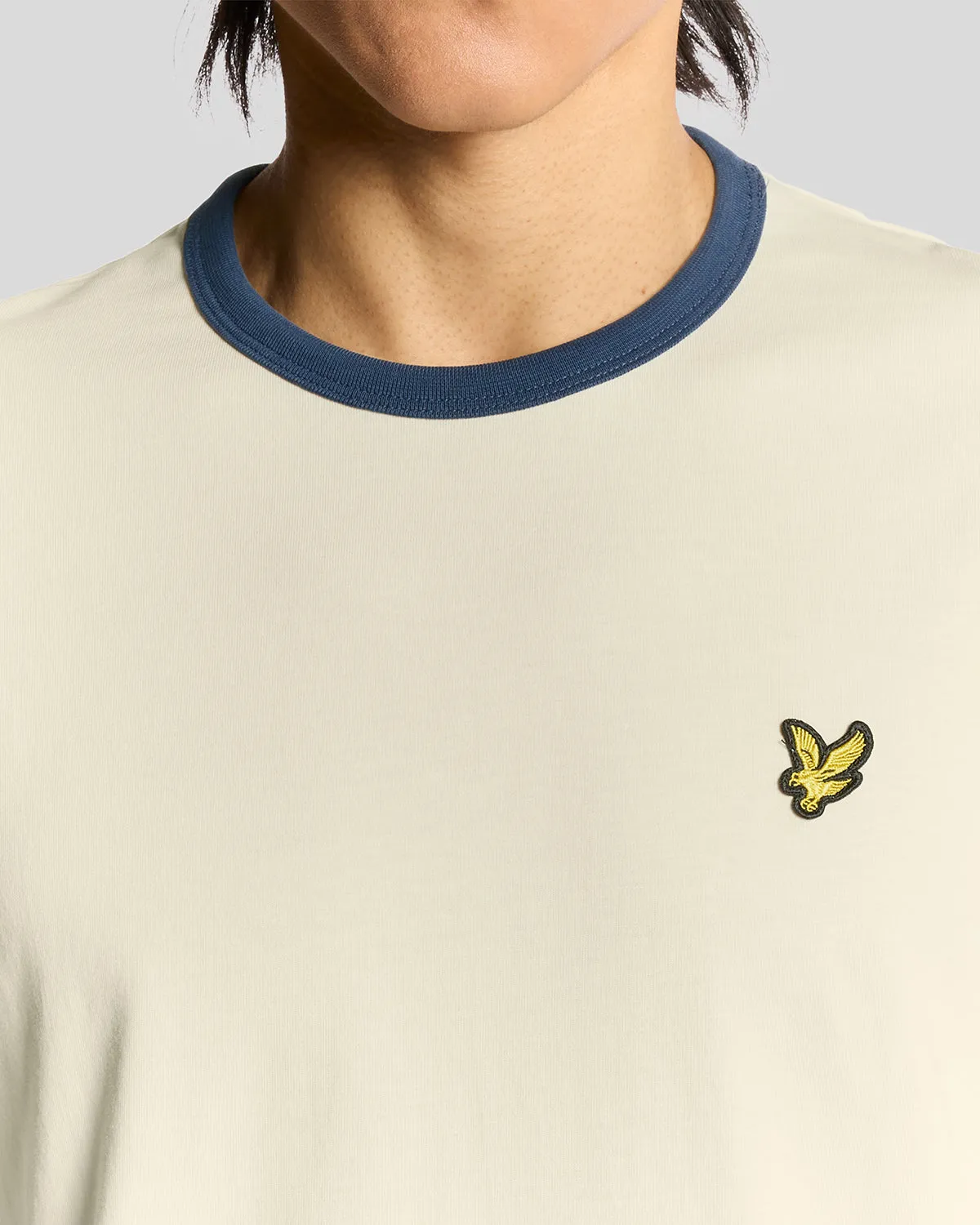 Ringer Cotton Crew Neck T-Shirt sold by Lyle & Scott product image thumbnail 3