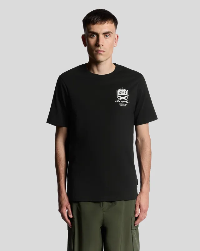Legends On The Pitch Graphic T-Shirt sold by Lyle & Scott