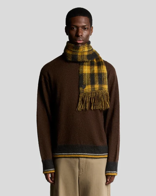 Wool Blend Tartan Scarf sold by Lyle & Scott