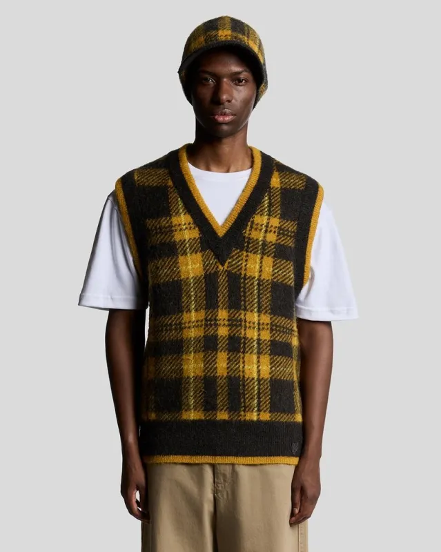 Wool Blend Tartan Tam Hat sold by Lyle & Scott