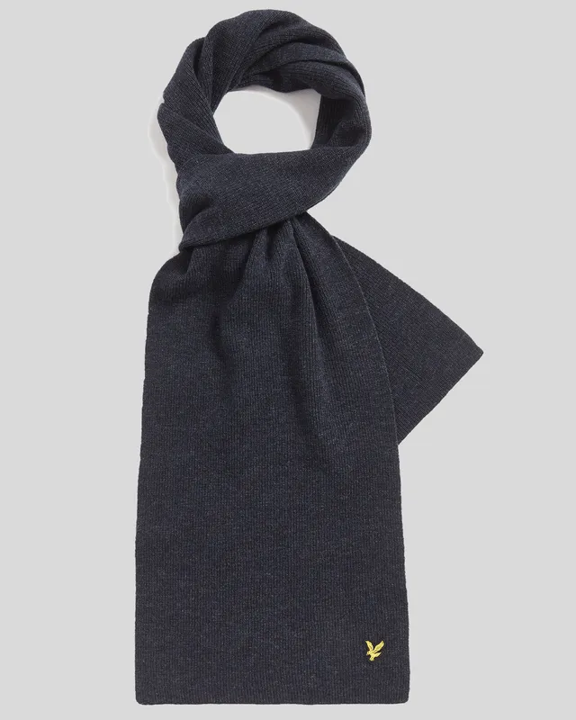 Lambswool Blend Ribbed Scarf sold by Lyle & Scott