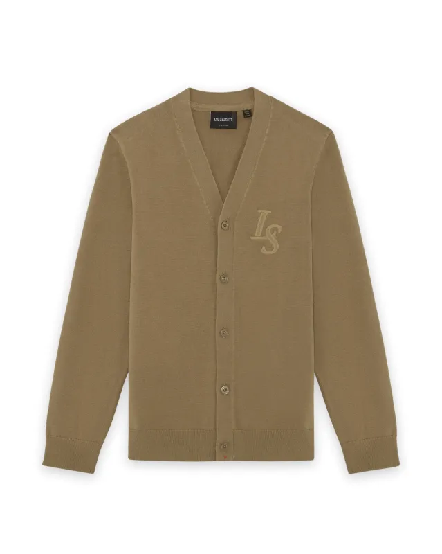 L&S Monogram V Neck Cardigan sold by Lyle & Scott