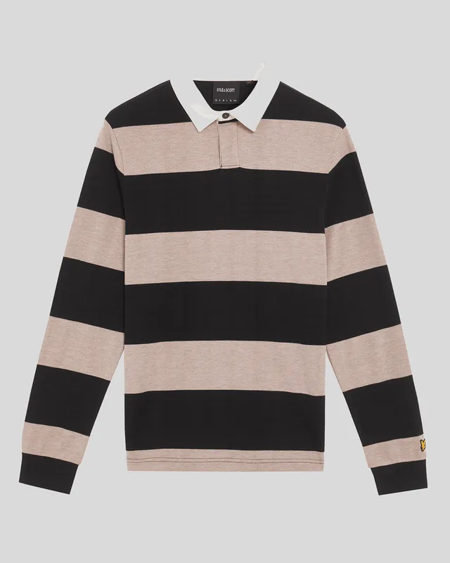 Striped Cotton Rugby Shirt sold by Lyle & Scott product image thumbnail 5