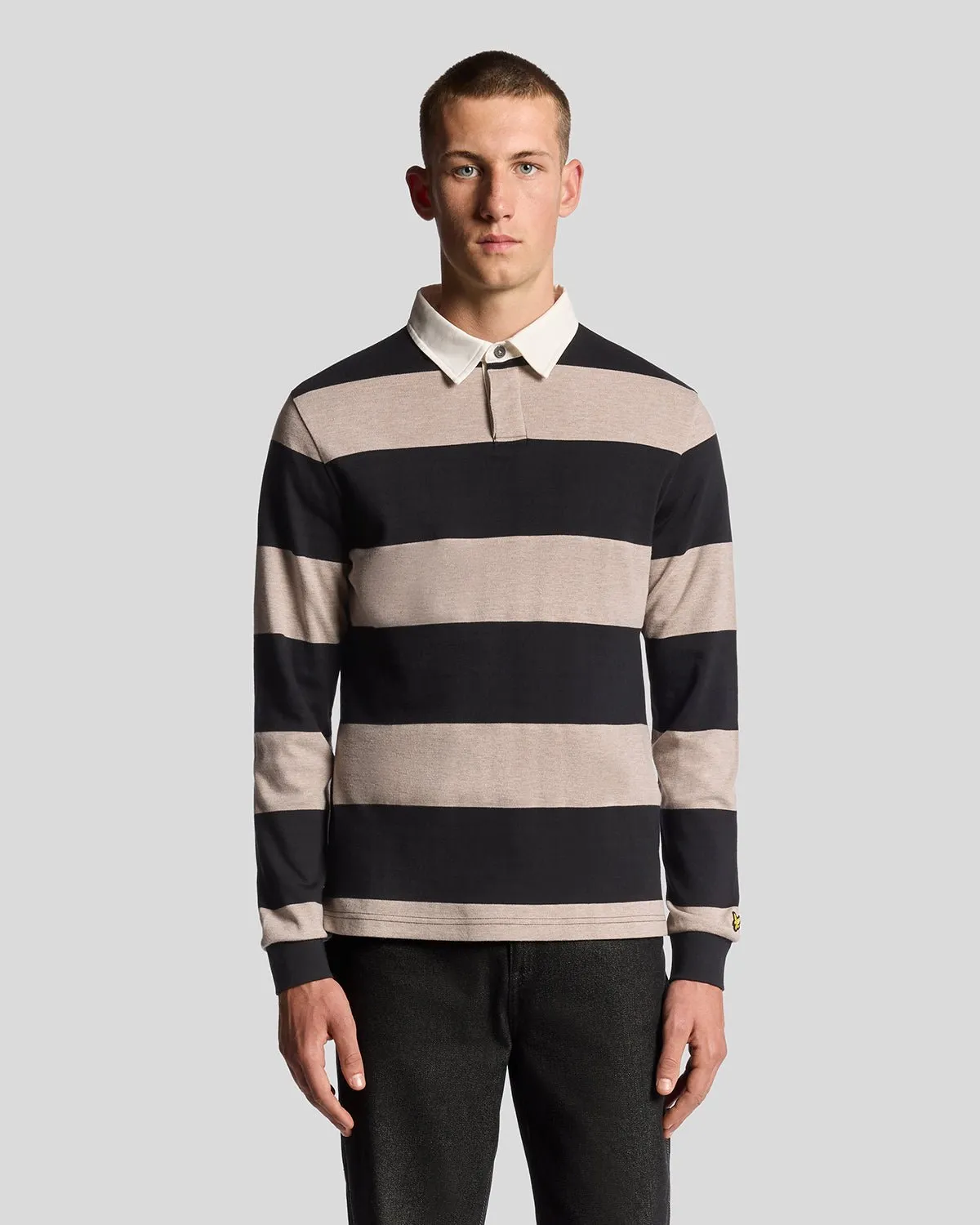 Striped Cotton Rugby Shirt sold by Lyle & Scott