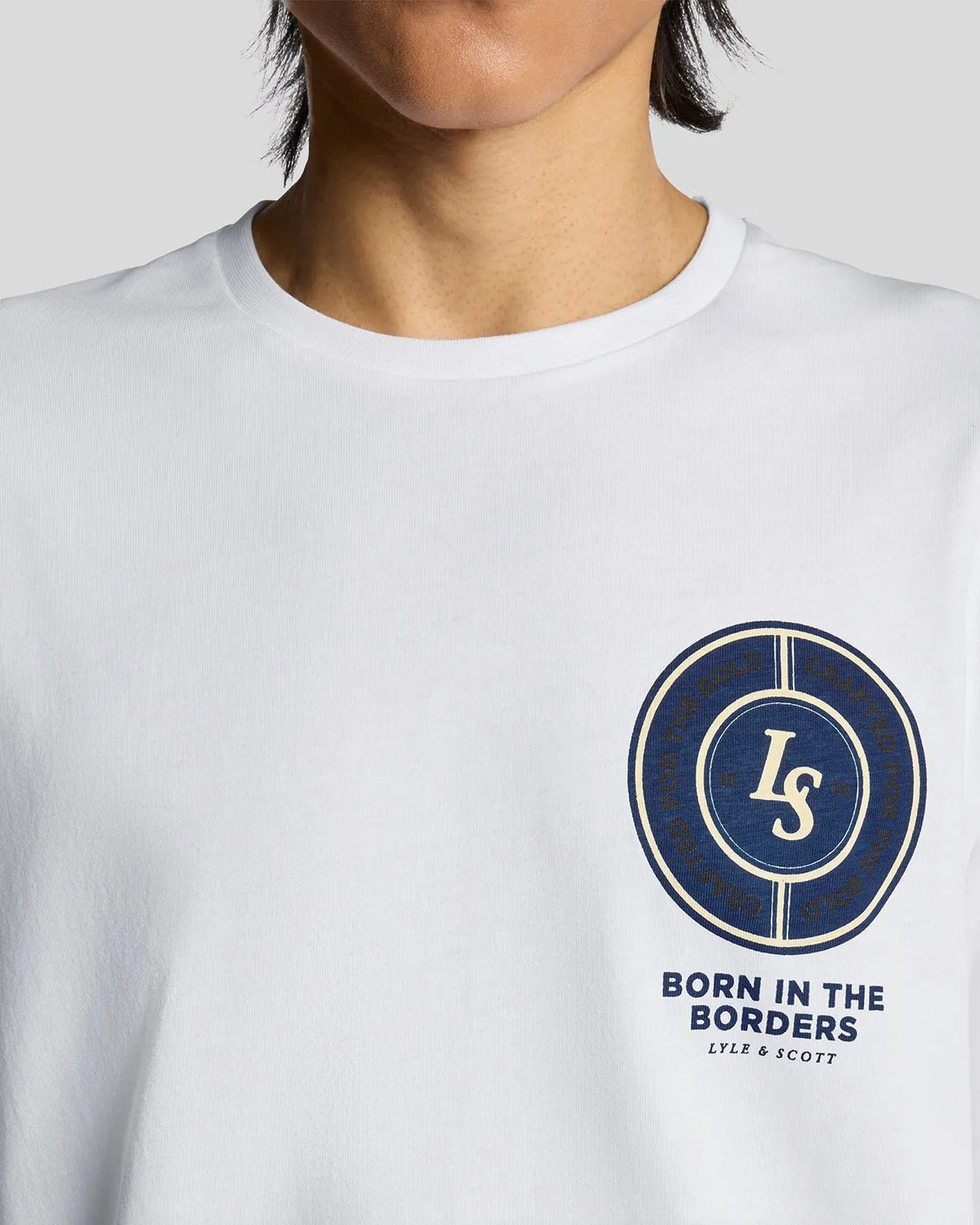 Born In The Borders Graphic T-Shirt sold by Lyle & Scott product image thumbnail 3