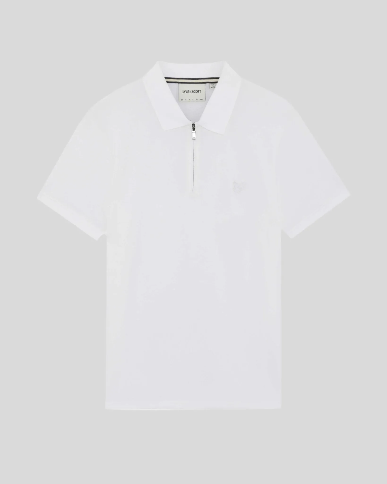 Superfine Cotton Zip Polo Shirt sold by Lyle & Scott product image thumbnail 5