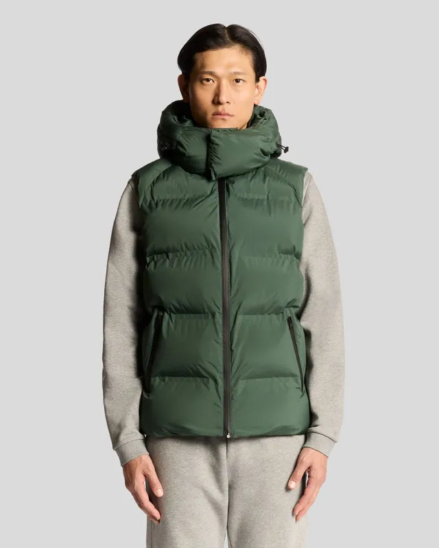 Heavyweight Hooded Puffer Gilet sold by Lyle & Scott