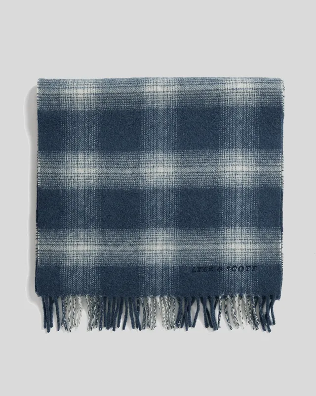 Tartan Check Lambswool Blend Scarf sold by Lyle & Scott