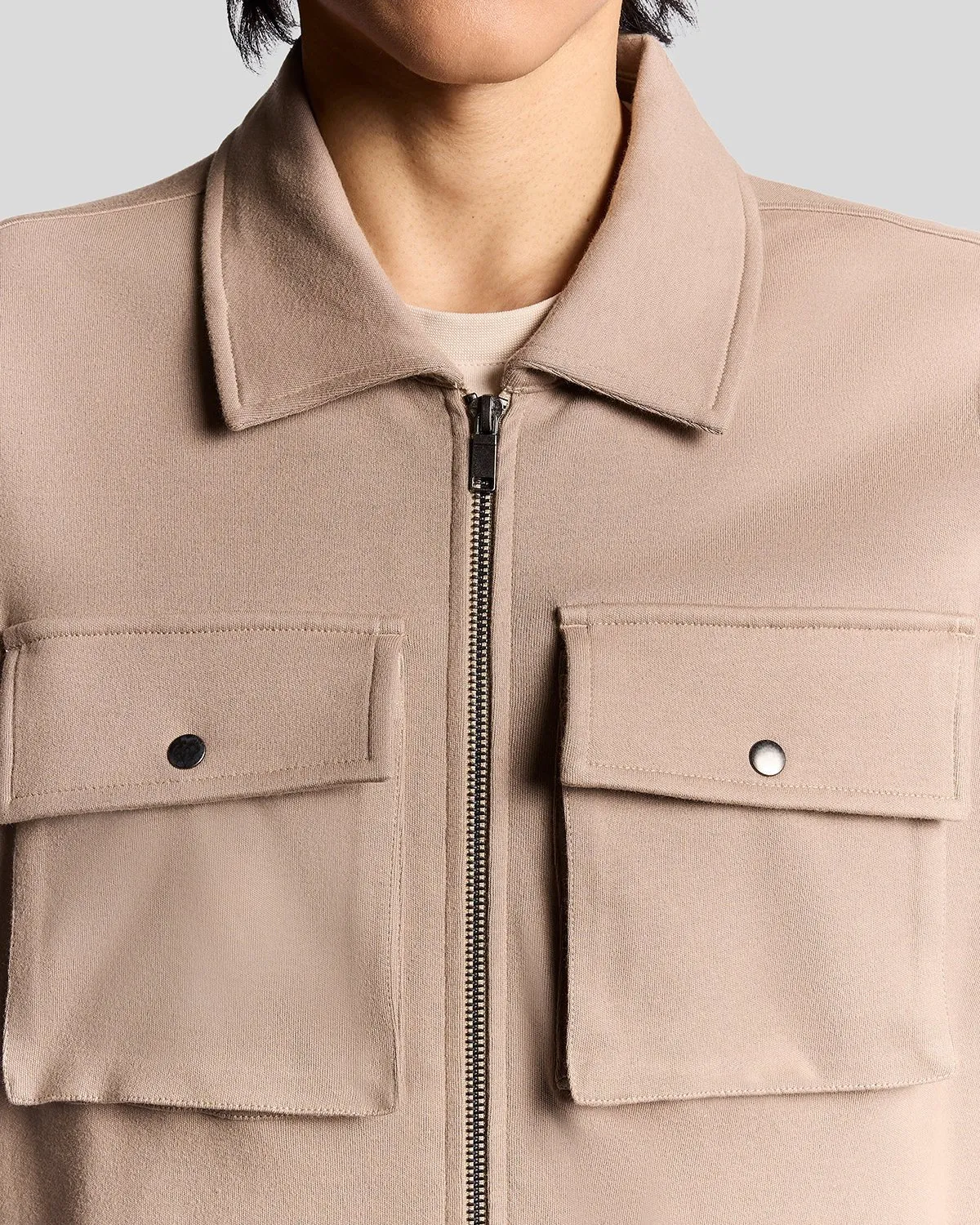 Heavyweight Jersey Overshirt sold by Lyle & Scott product image thumbnail 3