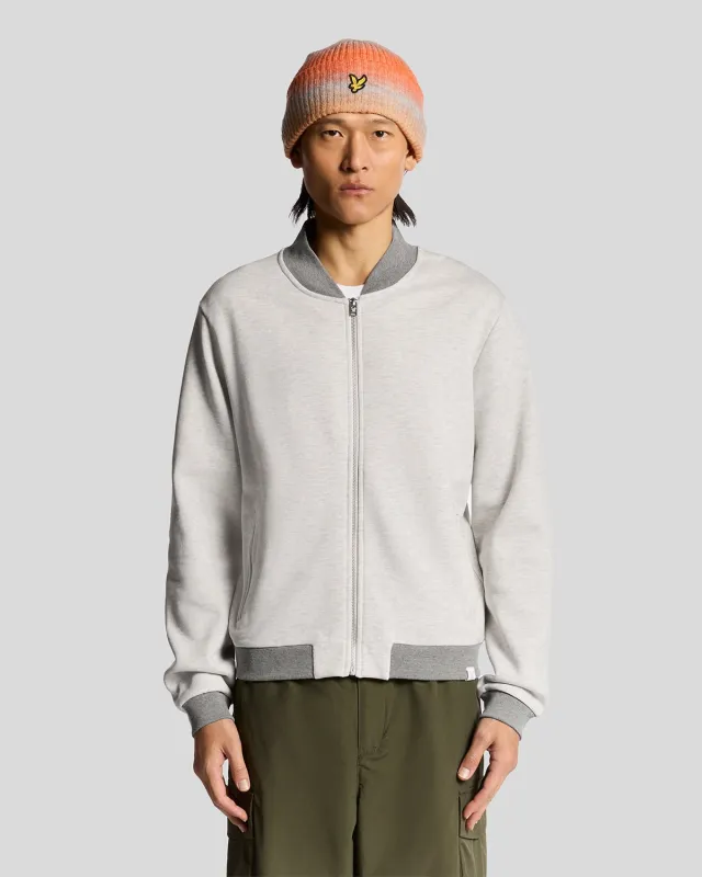 Half Raglan Sleeve Jersey Bomber made by Lyle & Scott