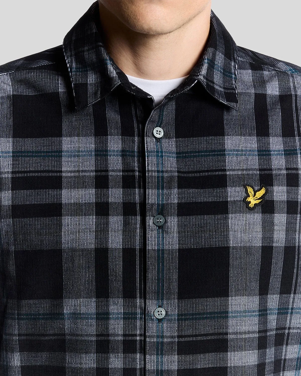 Tartan Check Corduroy Shirt sold by Lyle & Scott product image thumbnail 3