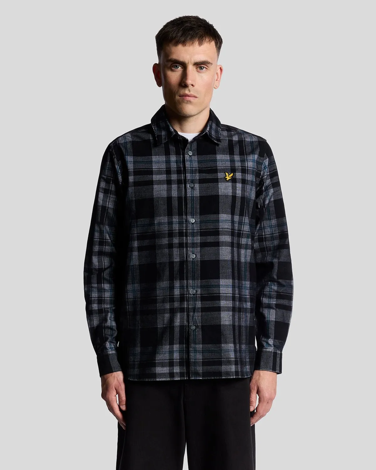 Tartan Check Corduroy Shirt sold by Lyle & Scott
