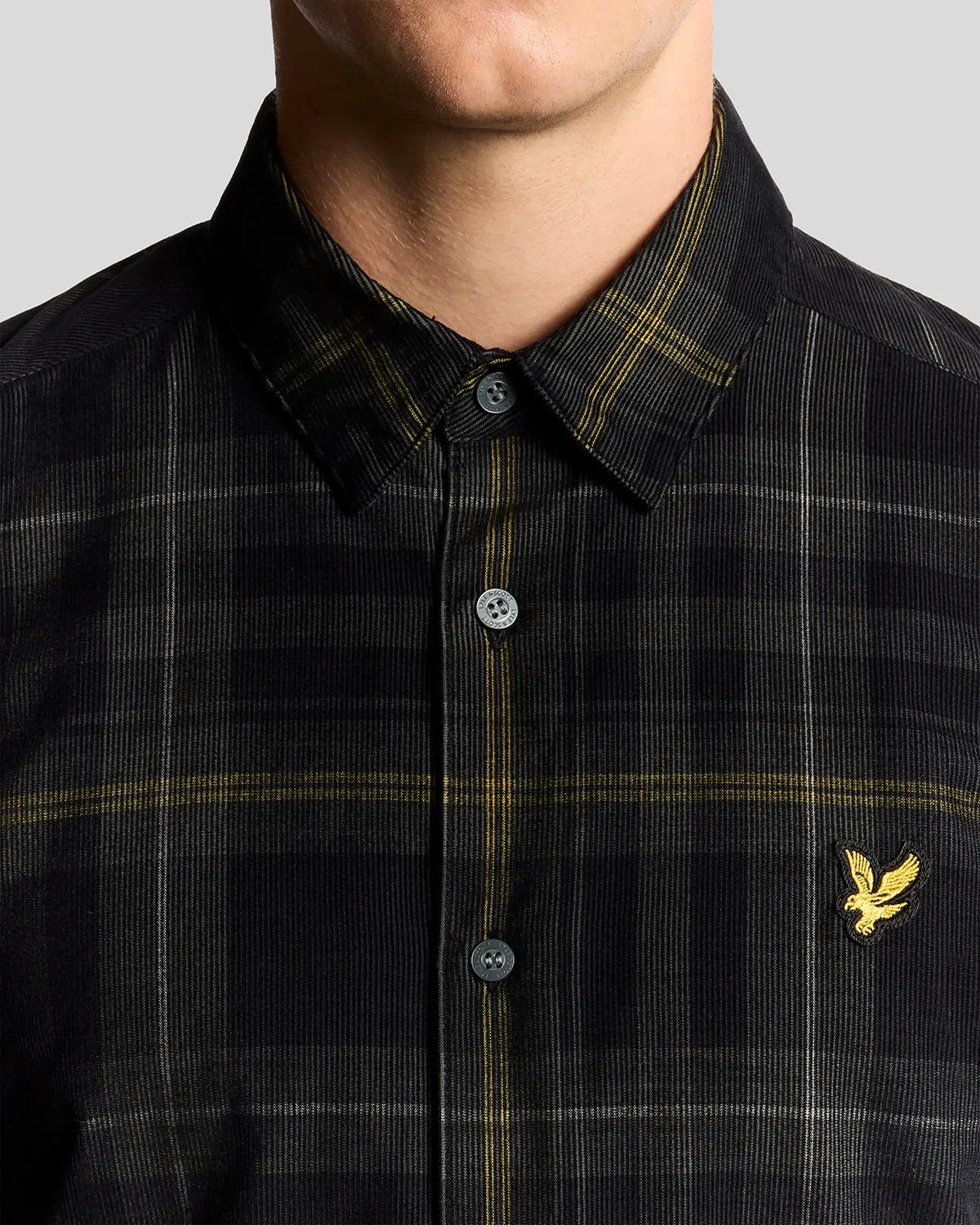 Tartan Check Corduroy Shirt sold by Lyle & Scott product image thumbnail 3