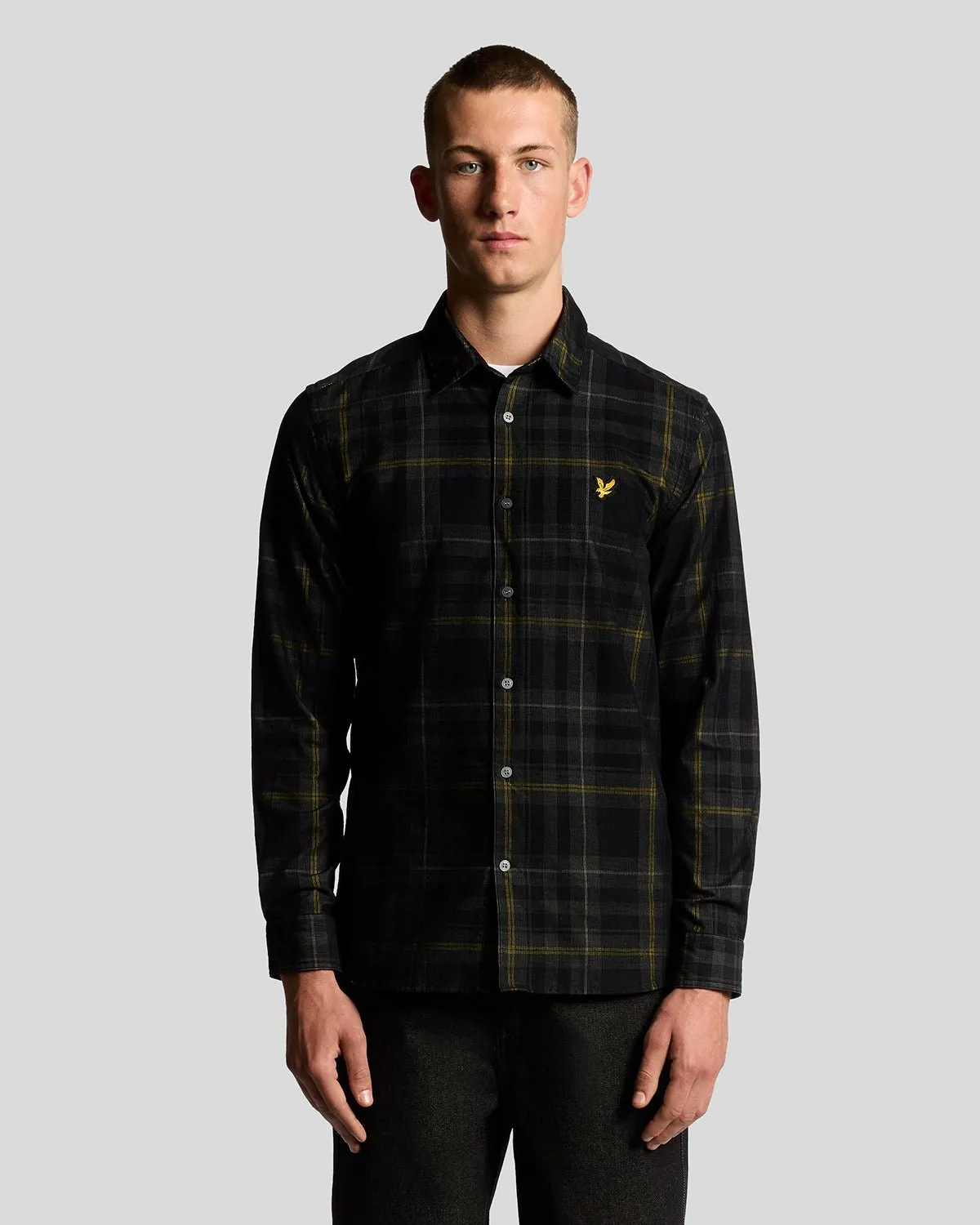 Tartan Check Corduroy Shirt sold by Lyle & Scott