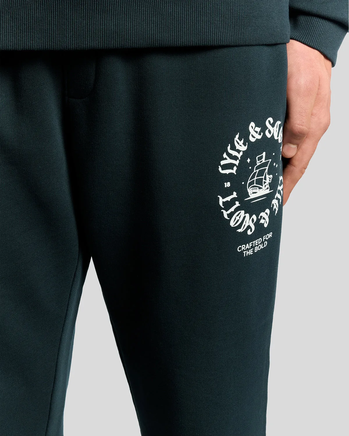 Insignia Graphic Cotton Joggers sold by Lyle & Scott product image thumbnail 3