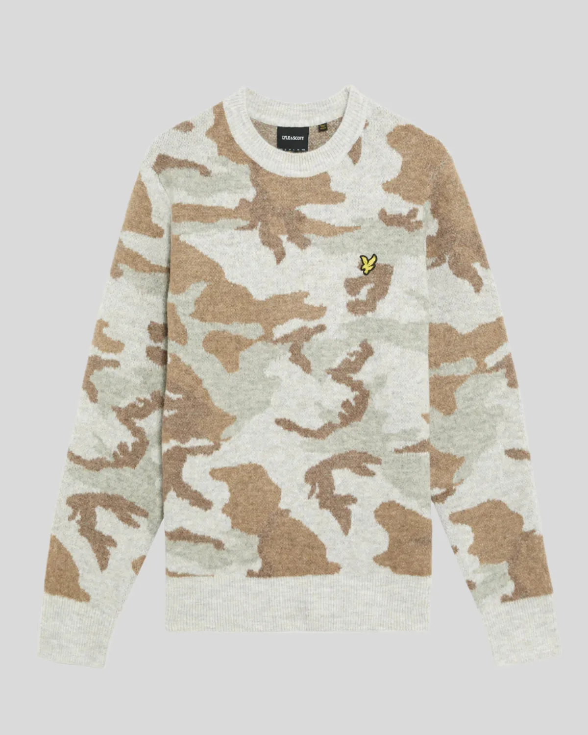 Brushed Camouflage Crew Neck Jumper sold by Lyle & Scott product image thumbnail 5