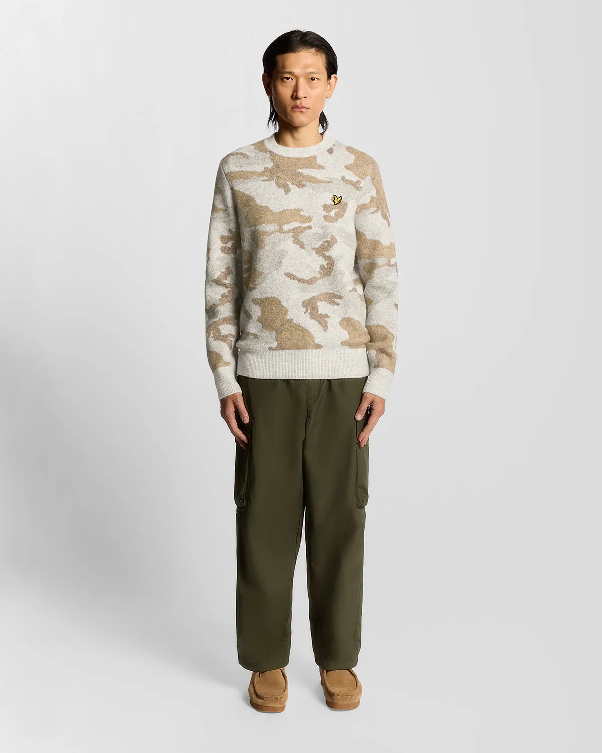 Brushed Camouflage Crew Neck Jumper sold by Lyle & Scott product image thumbnail 2