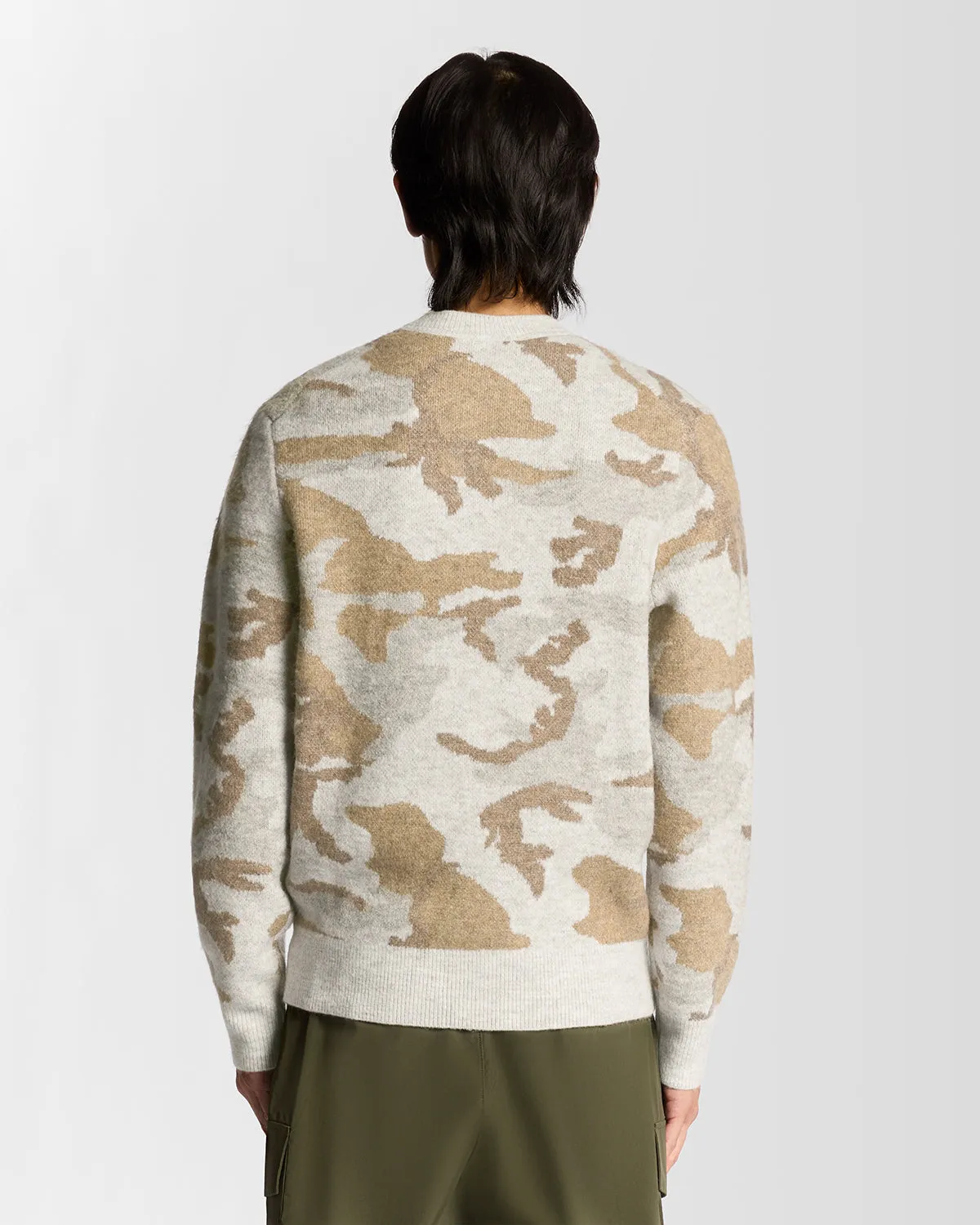 Brushed Camouflage Crew Neck Jumper sold by Lyle & Scott product image thumbnail 4