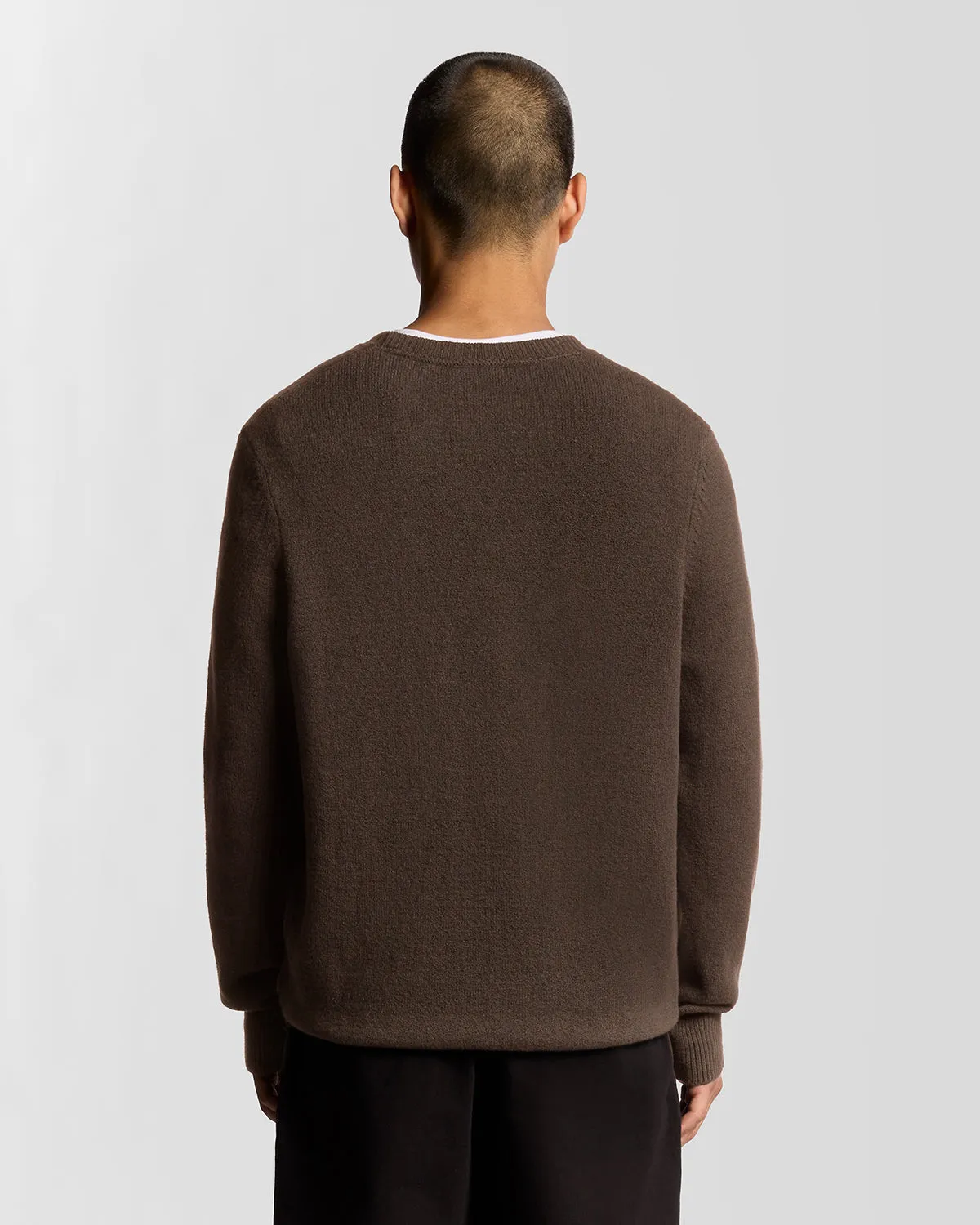 Knitted Script Crew Neck Jumper sold by Lyle & Scott product image thumbnail 4