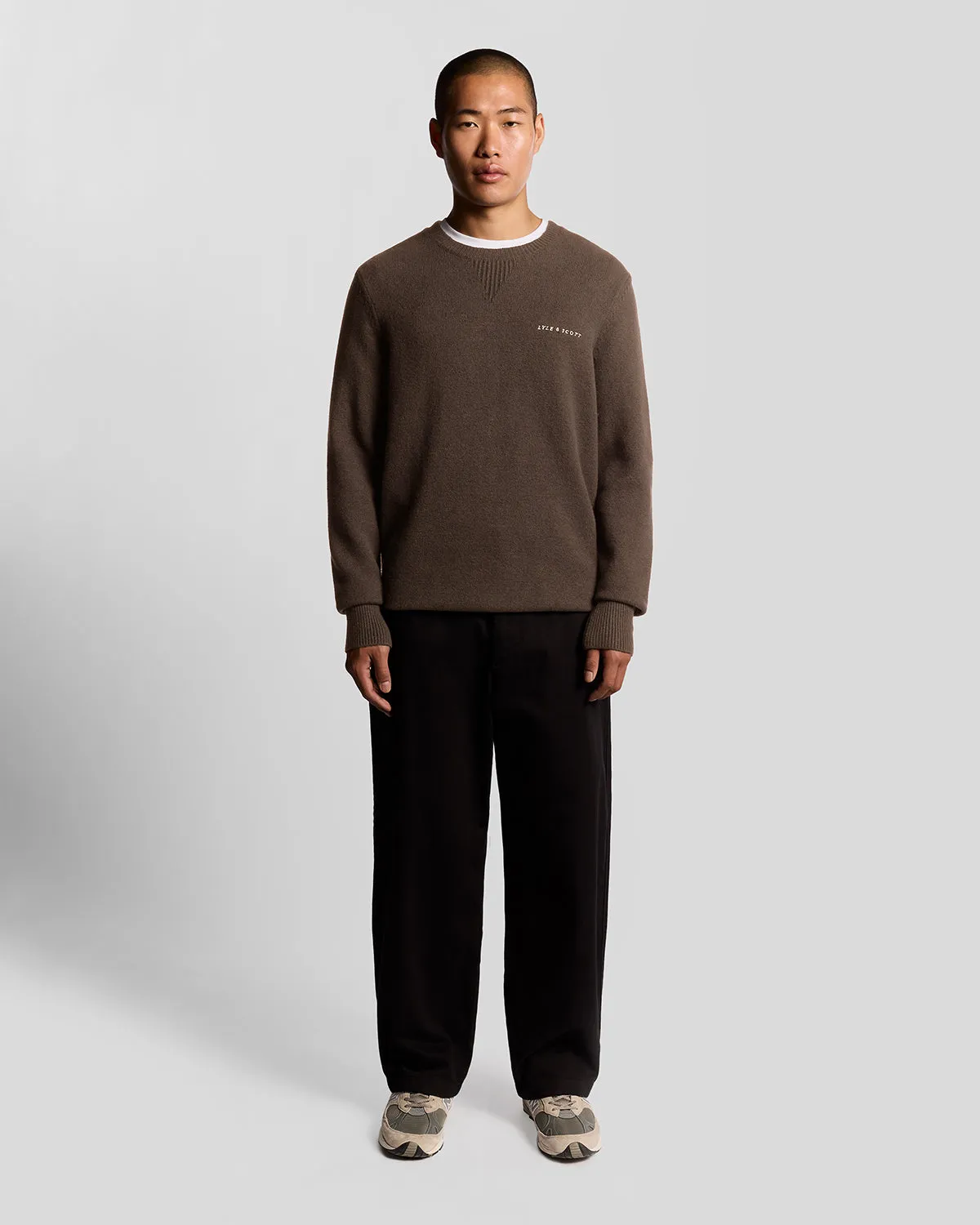 Knitted Script Crew Neck Jumper sold by Lyle & Scott product image thumbnail 2