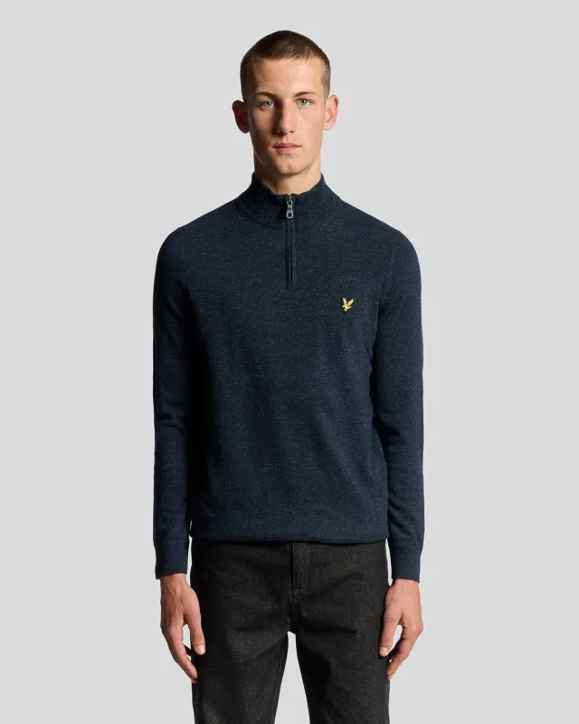 Lambswool Blend 1/4 Zip Jumper sold by Lyle & Scott