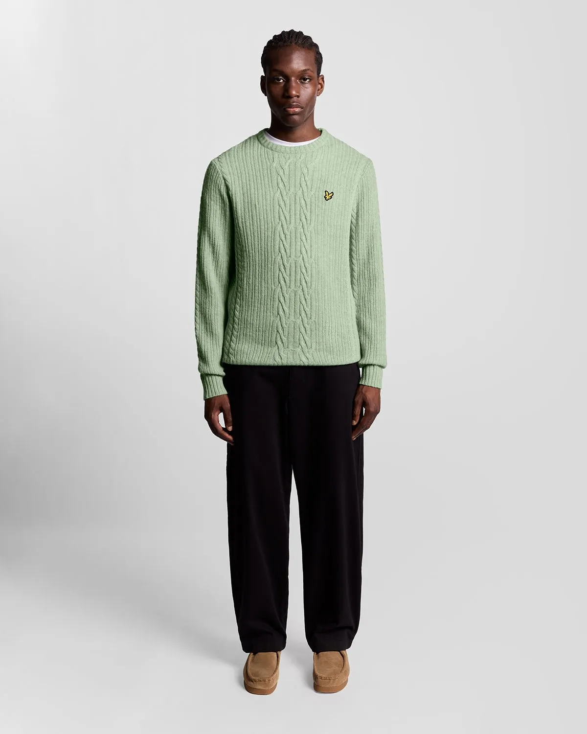 Ribbed Cable Knit Jumper sold by Lyle & Scott product image thumbnail 2