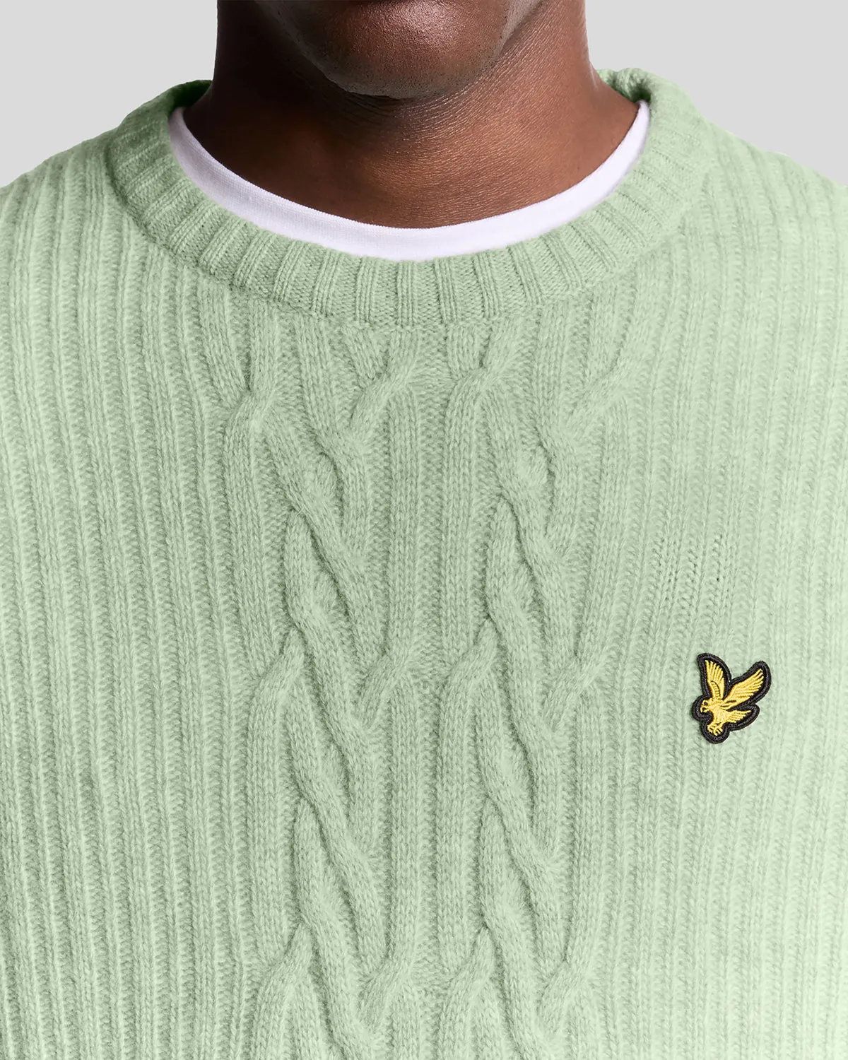 Ribbed Cable Knit Jumper sold by Lyle & Scott product image thumbnail 3