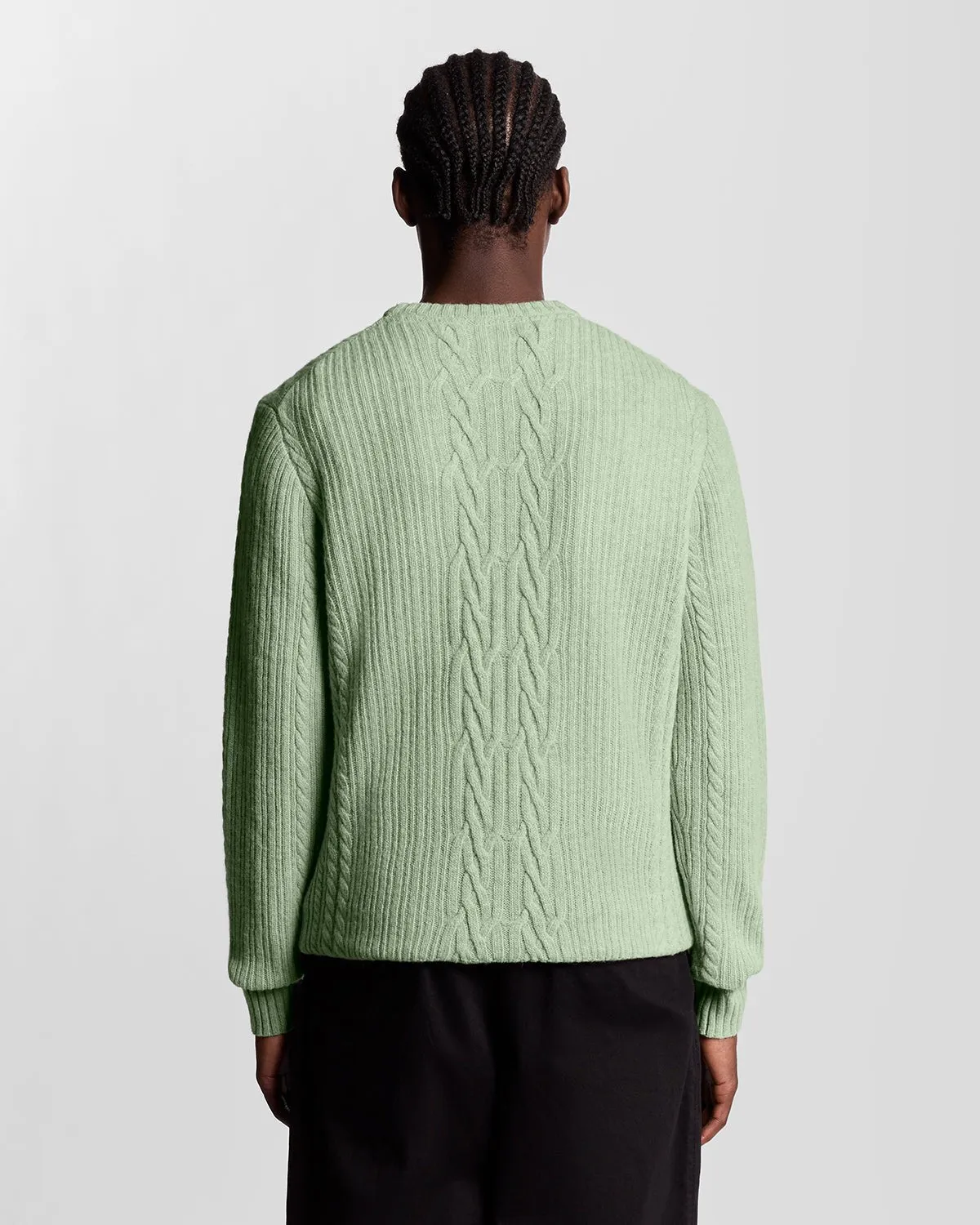 Ribbed Cable Knit Jumper sold by Lyle & Scott product image thumbnail 4