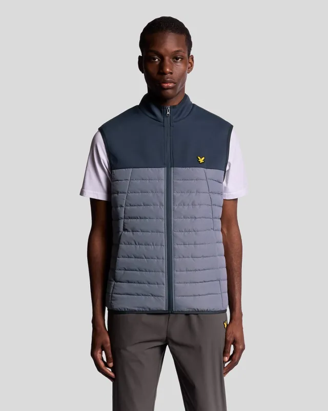 Sports Hybrid Fleece Gilet sold by Lyle & Scott