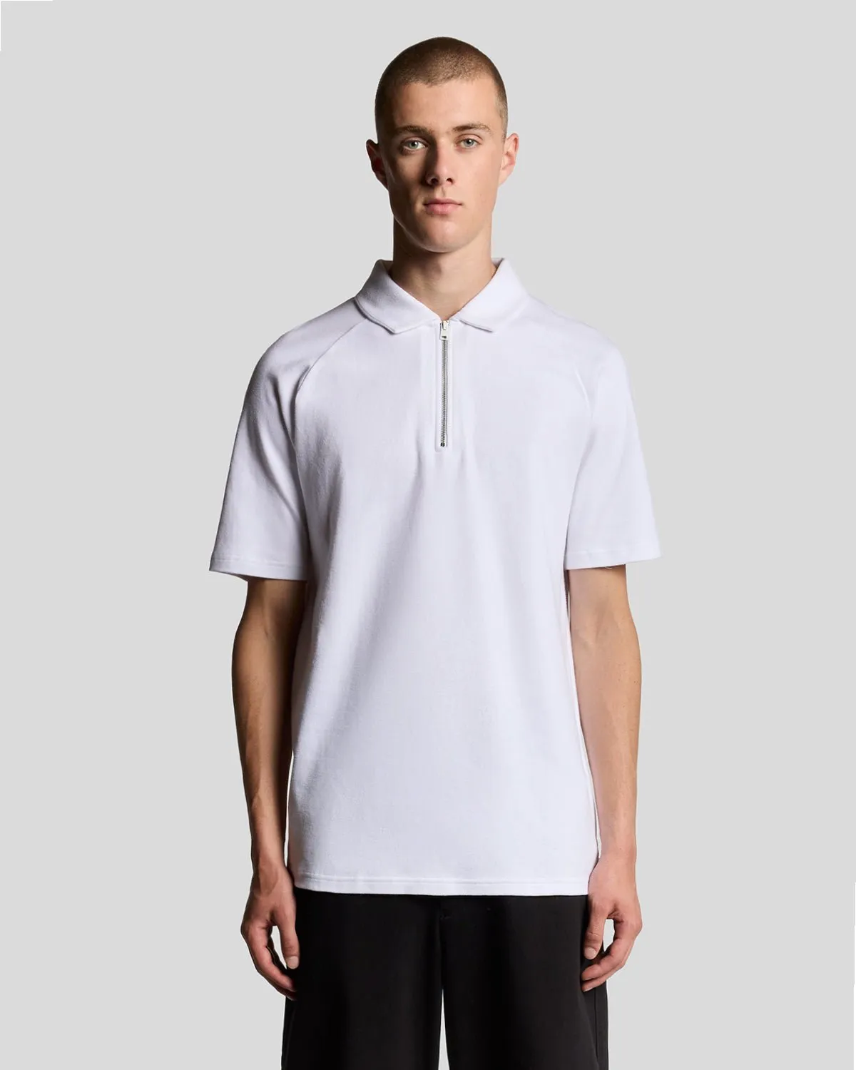 Interlock Zipped Polo Shirt sold by Lyle & Scott