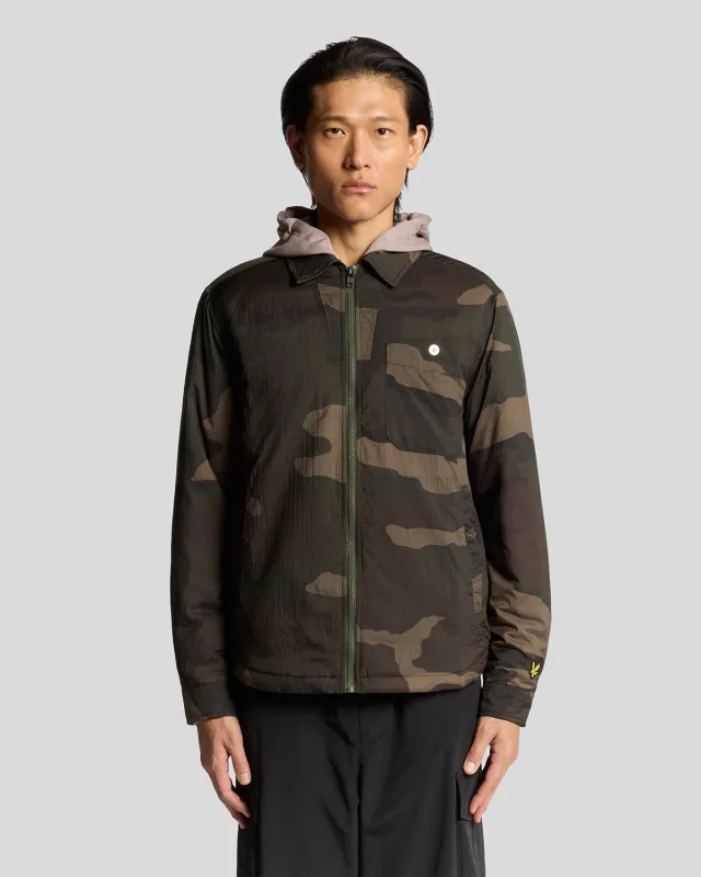 Camouflage Insulated Overshirt sold by Lyle & Scott