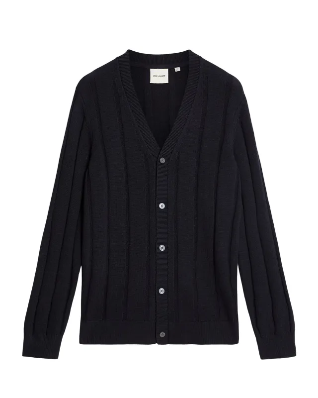 Wool Blend Ribbed Cardigan sold by Lyle & Scott