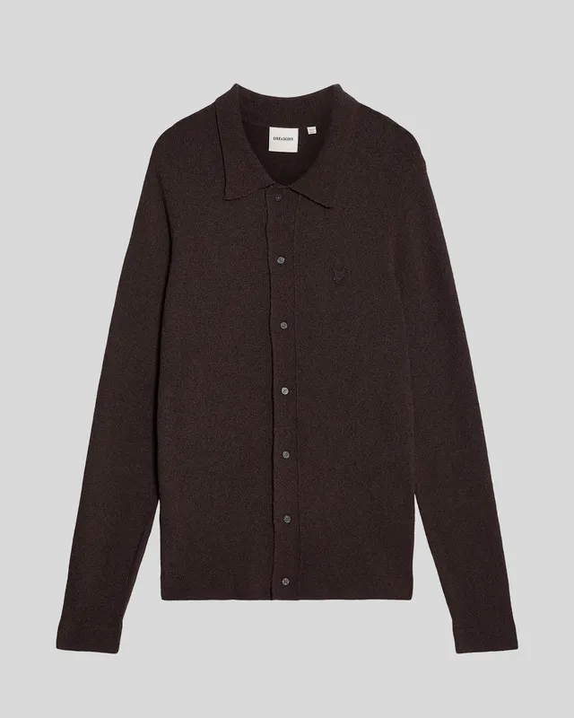 Textured Knit Collared Cardigan sold by Lyle & Scott product image thumbnail 5