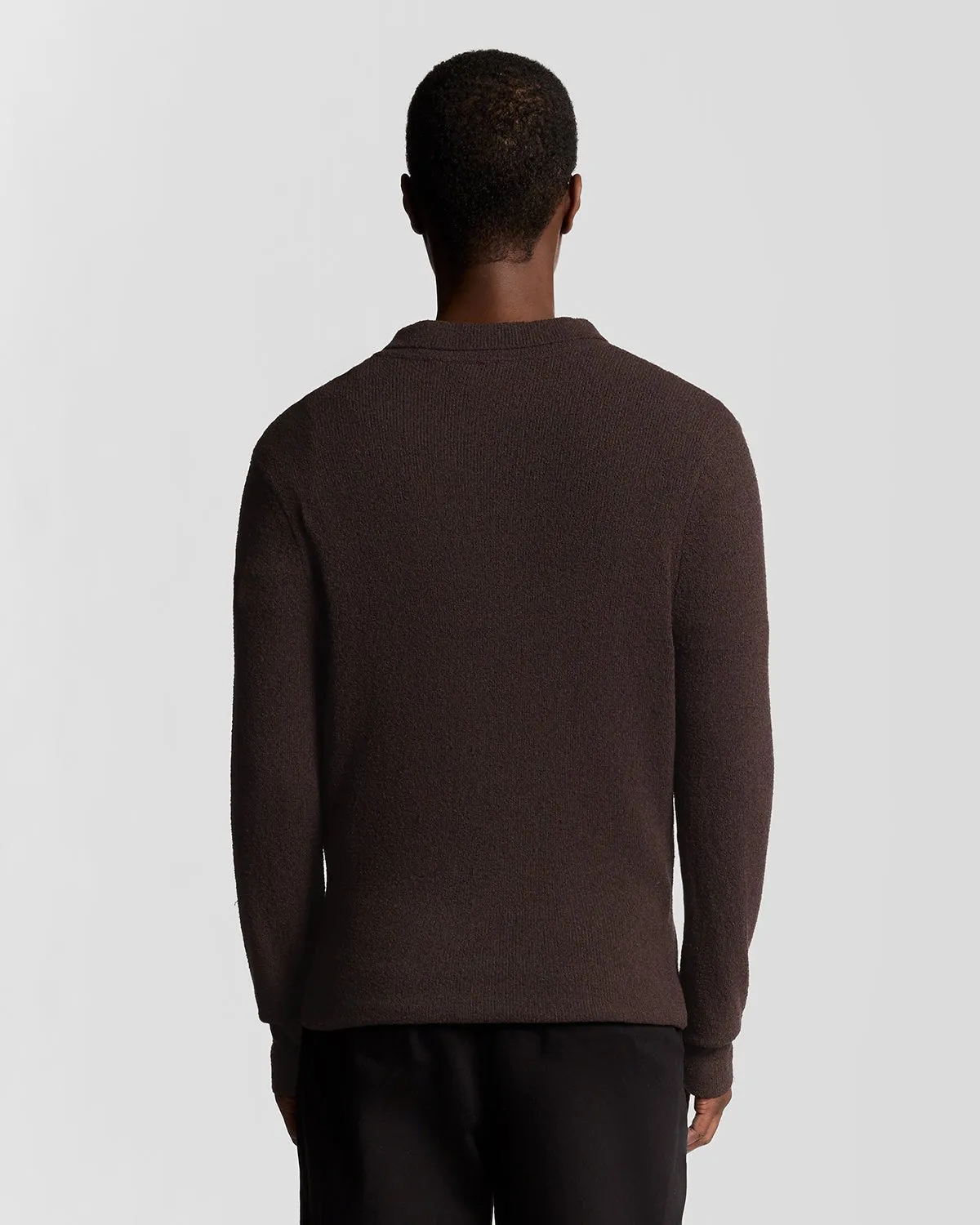 Textured Knit Collared Cardigan sold by Lyle & Scott product image thumbnail 4