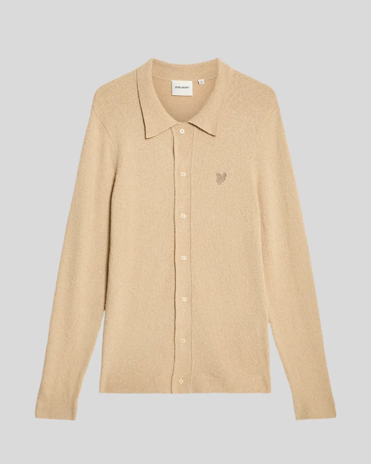 Textured Knit Collared Cardigan sold by Lyle & Scott product image thumbnail 5