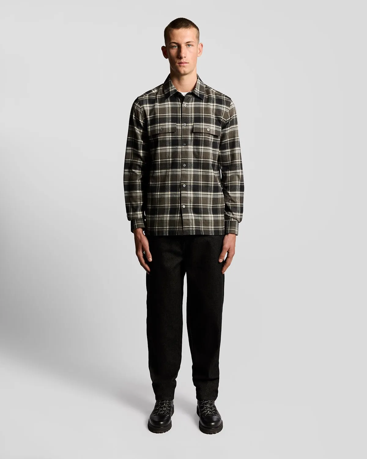 Brushed Cotton Check Shirt sold by Lyle & Scott product image thumbnail 2
