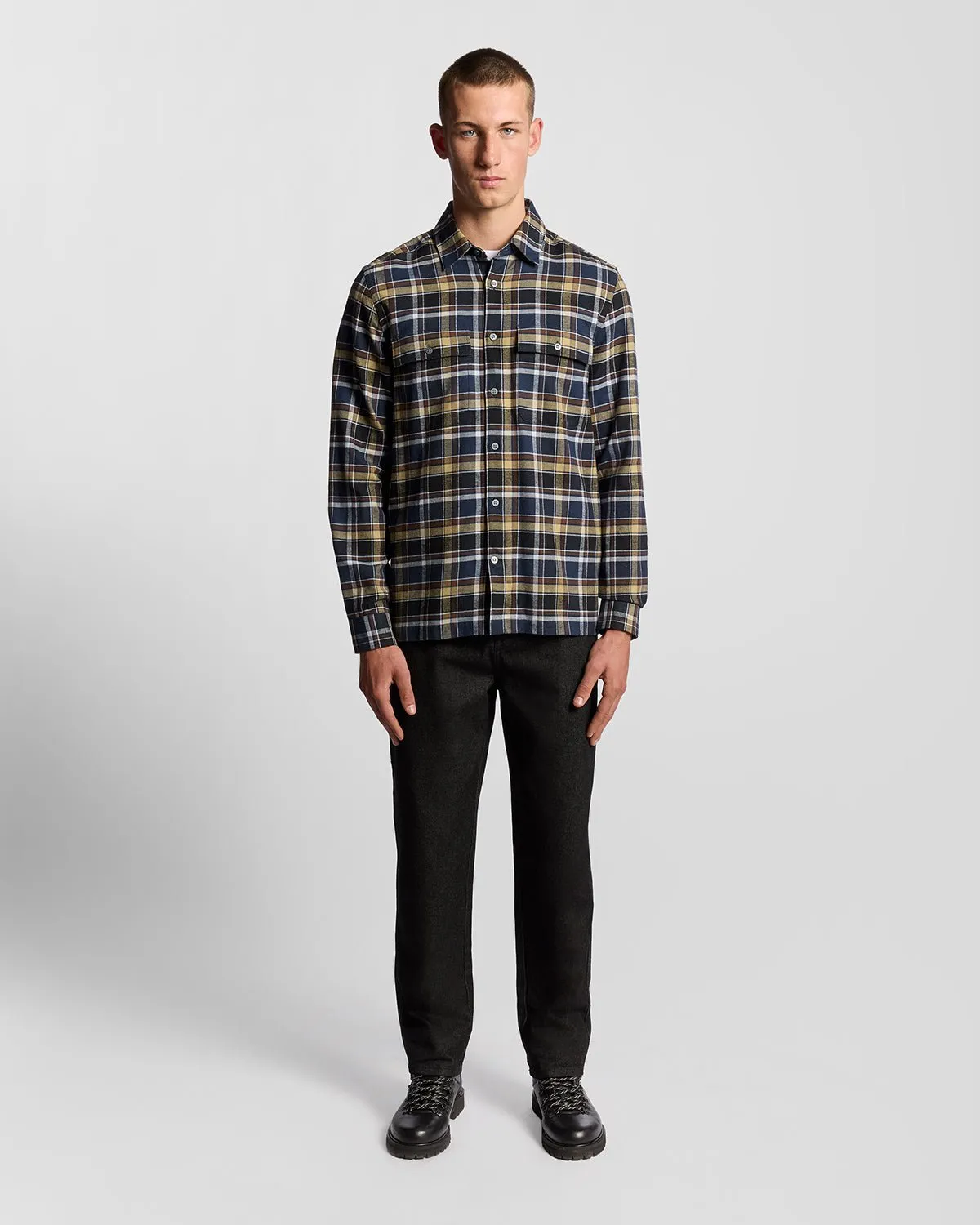 Brushed Cotton Check Shirt sold by Lyle & Scott product image thumbnail 2